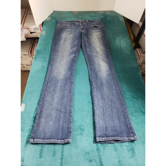 Guess Jeans Size 29 Womens Blue Pants Stretch Denim Mid Rise Bootcut - Picture 1 of 14
